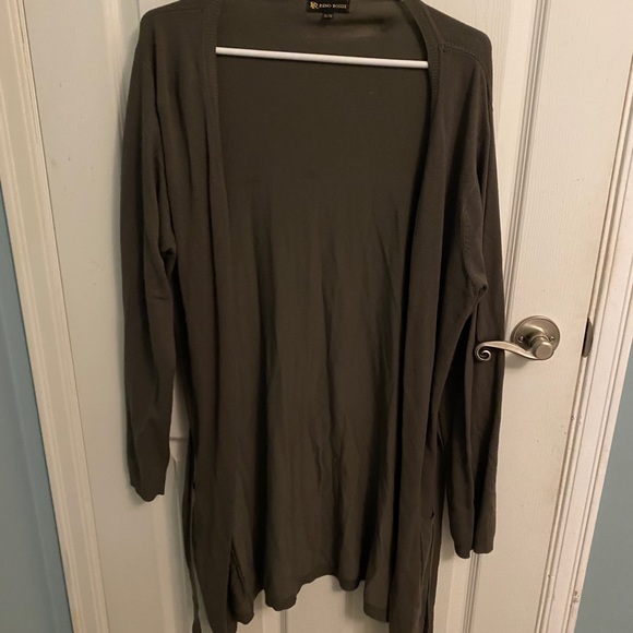 Olive green light cardigan - Picture 3 of 5